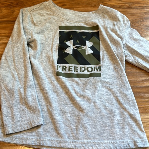 Under armour freedom boys toddler 4t matching long sleeve pants set America - Picture 3 of 5